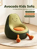 Avocado Shaped Lazy Sofa – Shredded Foam Filled Extendable Floor Lounger – Comfy Reclining Couch for Living Room & Bedroom